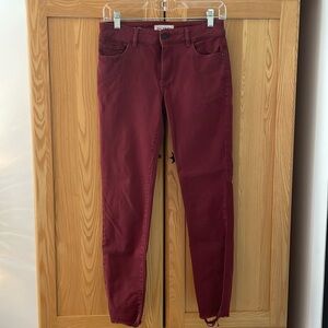 DL1961 Margaux Tawny Port Red Pants